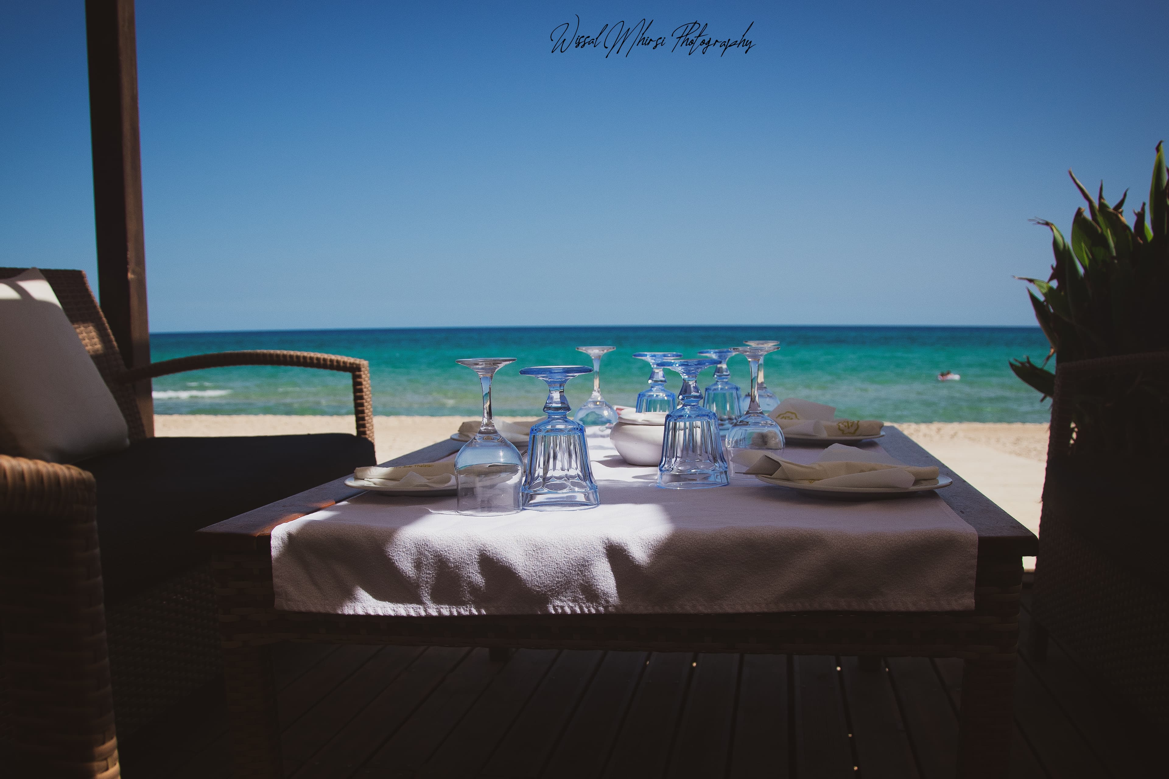 Table bord de plage