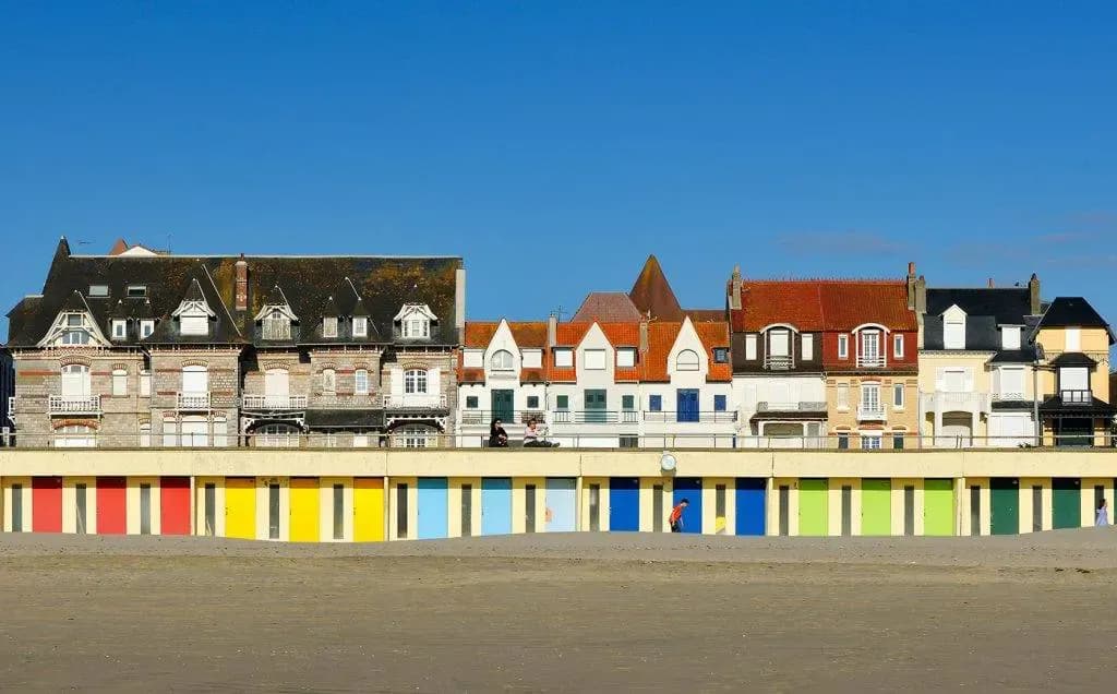 Maison colorées front de mer