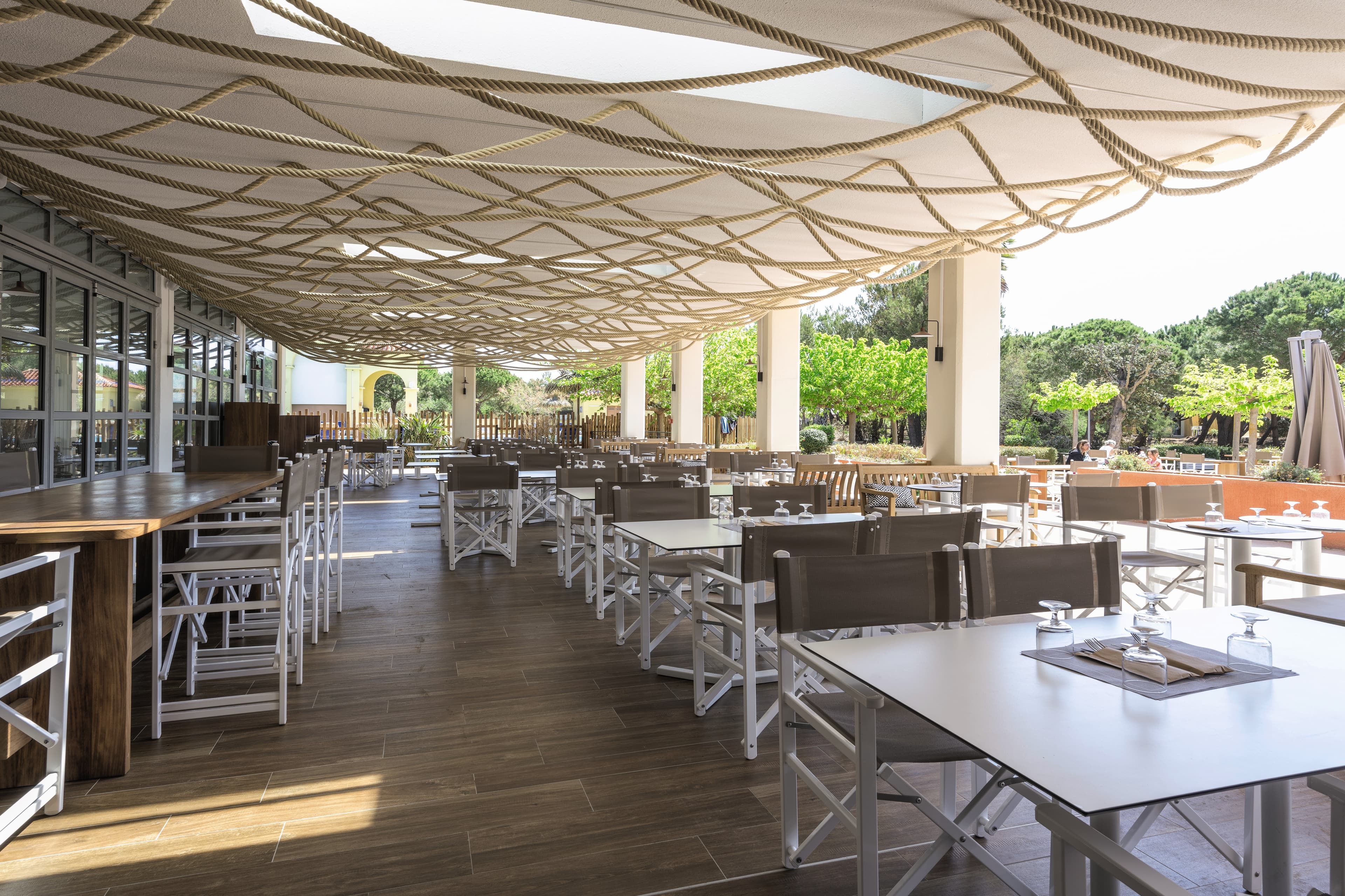 Terasse bord de plage