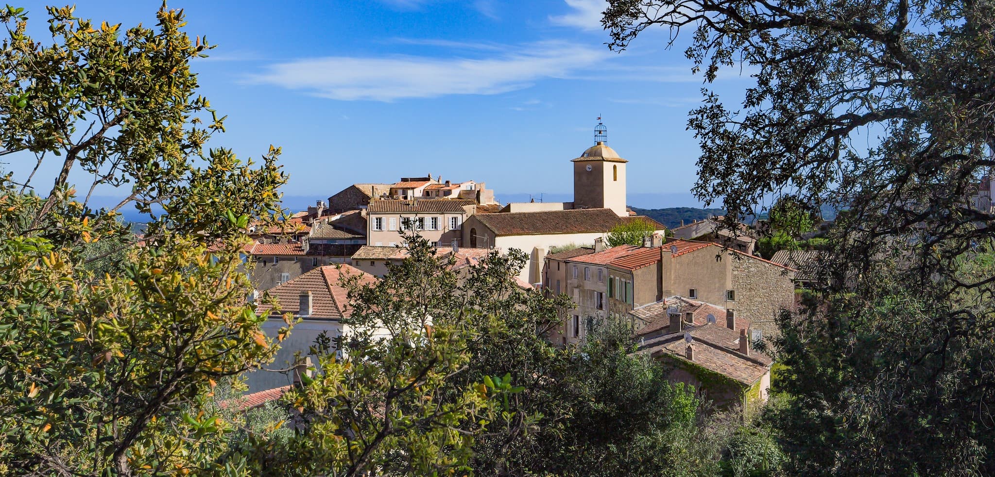 Le village entre les arbres