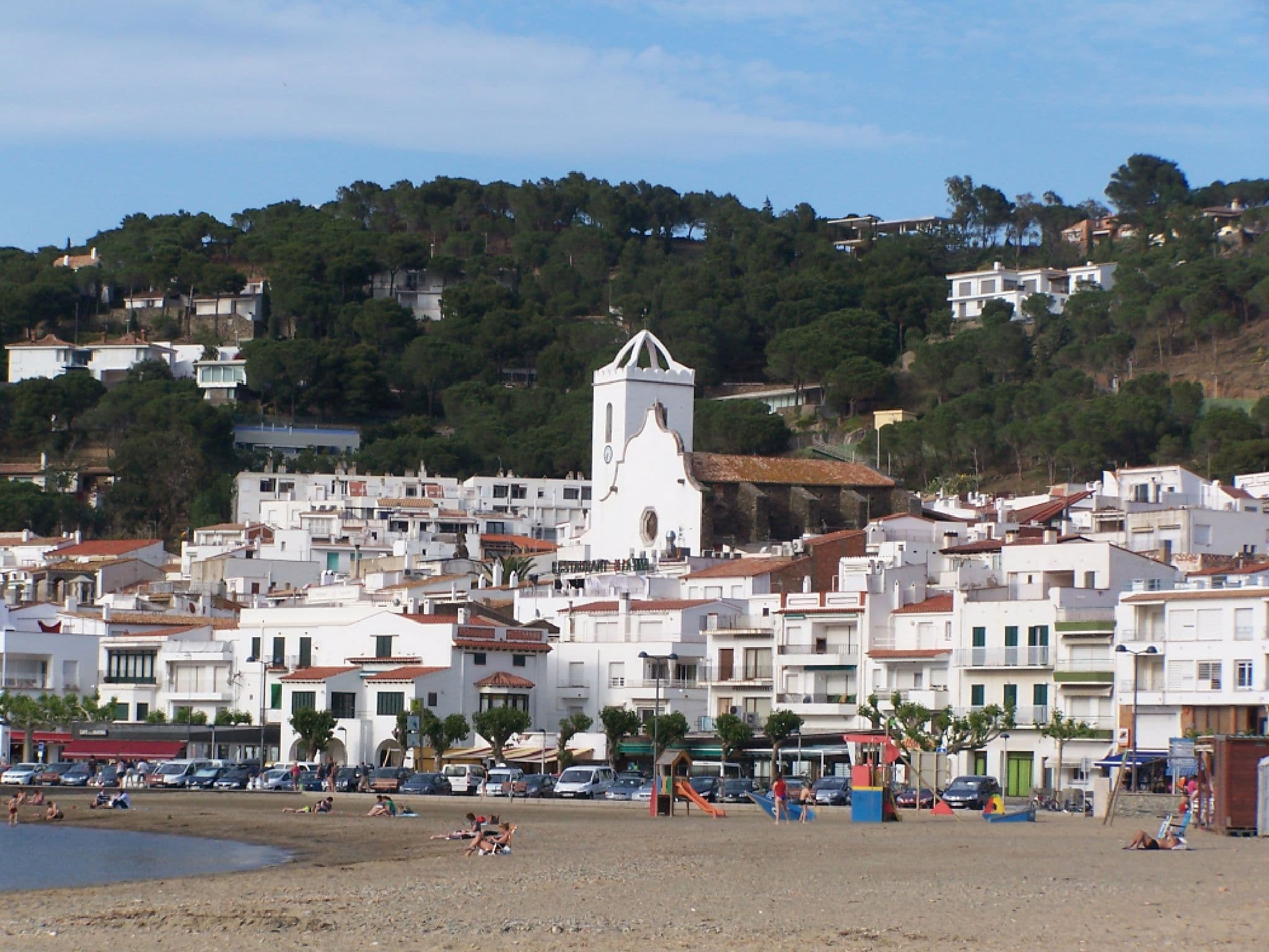 Vue village depuis la mer