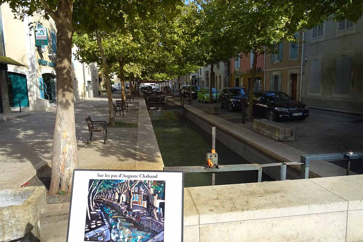 Peinture devant le canal de Graveson