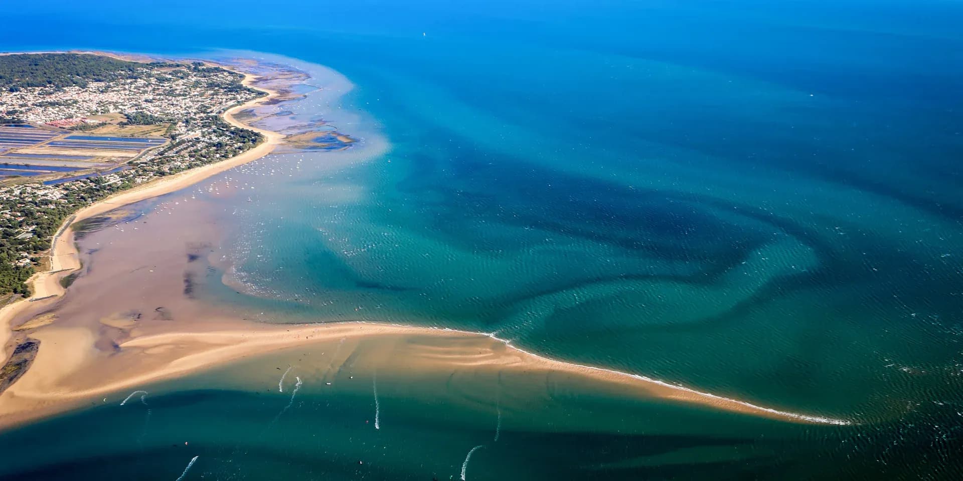 Vue aérienne de l'île