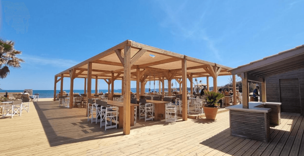 Terasse bord de plage