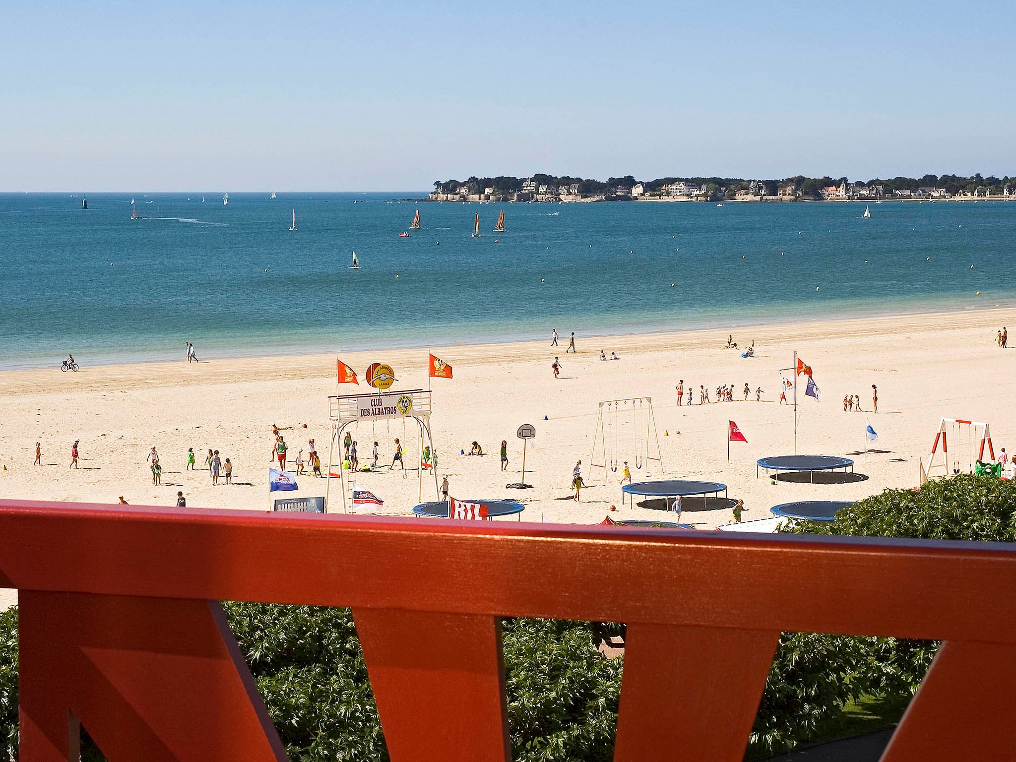 Vue mer sur la plage